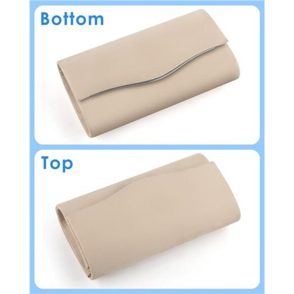 Formal Bags Suede Shoulder Envelope Handbags Khaki - Picture 5 of 7